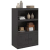 Schwarzes Sideboard Enzo 67x39x107cm (Stahl)