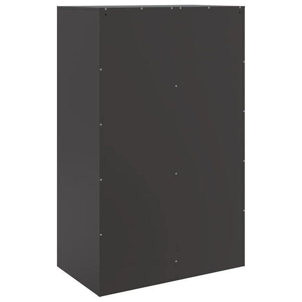 Schwarzes Sideboard Enzo 67x39x107cm (Stahl)