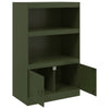 Olivgrüne Kommode Enzo 67x39x107cm (Stahl)