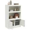 Weißes Sideboard Enzo 67x39x107cm (Stahl)