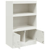 Weißes Sideboard Enzo 67x39x107cm (Stahl)