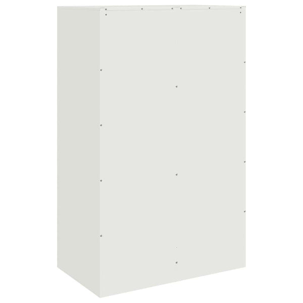 Weißes Sideboard Enzo 67x39x107cm (Stahl)