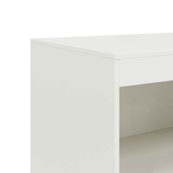 Weißes Sideboard Enzo 67x39x107cm (Stahl)