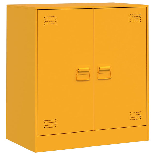 Senfgelber Nachttisch Buzas 67x39x73cm (Stahl)