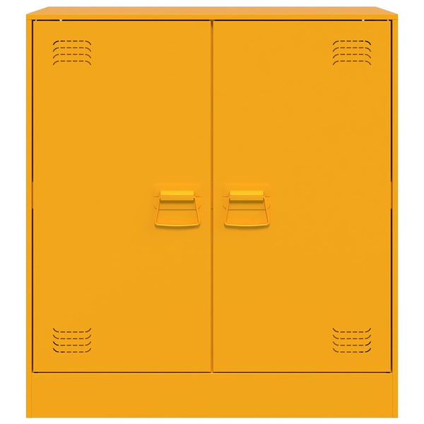 Senfgelber Nachttisch Buzas 67x39x73cm (Stahl)