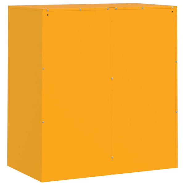 Senfgelber Nachttisch Buzas 67x39x73cm (Stahl)