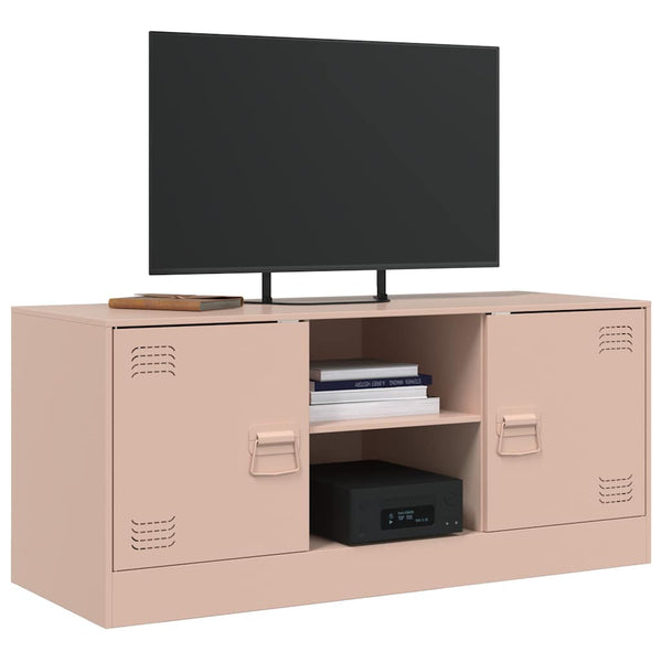 Pink TV-Schrank Dervin 99x39x44cm (Stahl)