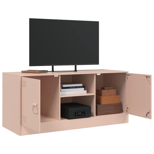 Pink TV-Schrank Dervin 99x39x44cm (Stahl)