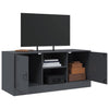 Anthrazitfarbenes TV-Board Dervin 99x39x44cm (Stahl)