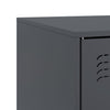 Anthrazitfarbenes TV-Board Dervin 99x39x44cm (Stahl)