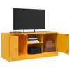 Senfgelbes TV-Möbel Dervin 99x39x44cm (Stahl)