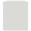 Weißes TV-Lowboard Dervin 99x39x44cm (Stahl)