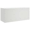Weißes TV-Lowboard Dervin 99x39x44cm (Stahl)