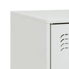 Weißes TV-Lowboard Dervin 99x39x44cm (Stahl)