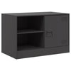 Schwarzes TV-Möbel Theodotta 67x39x44cm (Stahl)