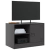 Schwarzes TV-Möbel Theodotta 67x39x44cm (Stahl)