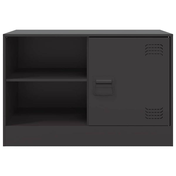 Schwarzes TV-Möbel Theodotta 67x39x44cm (Stahl)