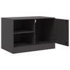 Schwarzes TV-Möbel Theodotta 67x39x44cm (Stahl)