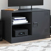 Schwarzes TV-Möbel Theodotta 67x39x44cm (Stahl)