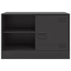 Schwarze TV-Möbel Theodotta 67x39x44cm (2 Stück, Stahl)
