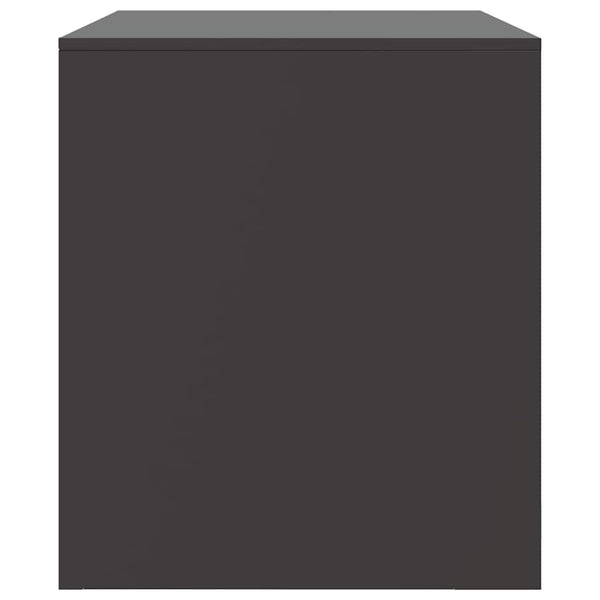 Schwarze TV-Möbel Theodotta 67x39x44cm (2 Stück, Stahl)