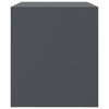 Anthrazitfarbener TV-Schrank Theodotta 67x39x44cm (Stahl)