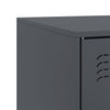 Anthrazitfarbener TV-Schrank Theodotta 67x39x44cm (Stahl)