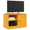 Senfgelbes TV-Möbel Theodotta 67x39x44cm (Stahl)