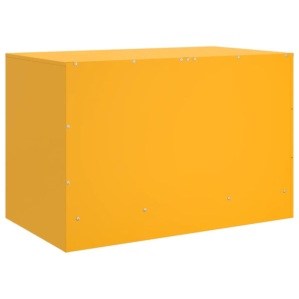 Senfgelbes TV-Möbel Theodotta 67x39x44cm (Stahl)
