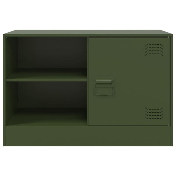 Olivgrüne TV-Lowboards Theodotta 67x39x44cm (2 Stück, Stahl)