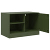 Olivgrüne TV-Lowboards Theodotta 67x39x44cm (2 Stück, Stahl)