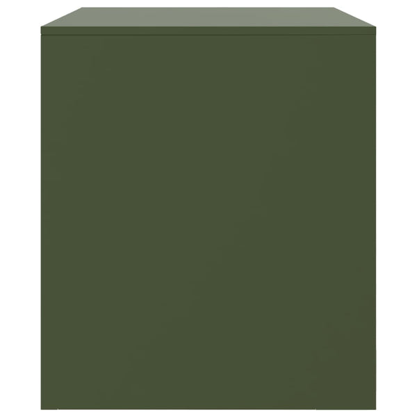 Olivgrüne TV-Lowboards Theodotta 67x39x44cm (2 Stück, Stahl)