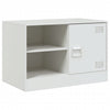 Weißes TV-Rack Theodotta 67x39x44cm (Stahl)