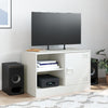 Weißes TV-Rack Theodotta 67x39x44cm (Stahl)