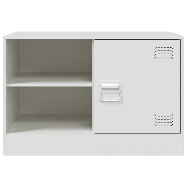 Weißes TV-Rack Theodotta 67x39x44cm (Stahl)