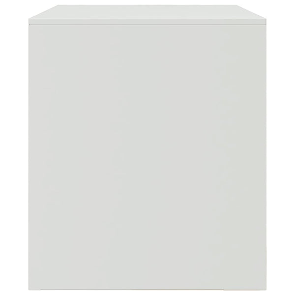 Weißes TV-Rack Theodotta 67x39x44cm (Stahl)