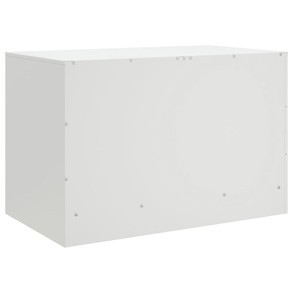 Weißes TV-Rack Theodotta 67x39x44cm (Stahl)