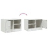 Weißes TV-Rack Theodotta 67x39x44cm (Stahl)