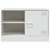 Weißes TV-Rack Theodotta 67x39x44cm (2 St., Stahl)