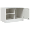 Weißes TV-Rack Theodotta 67x39x44cm (2 St., Stahl)