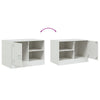 Weißes TV-Rack Theodotta 67x39x44cm (2 St., Stahl)