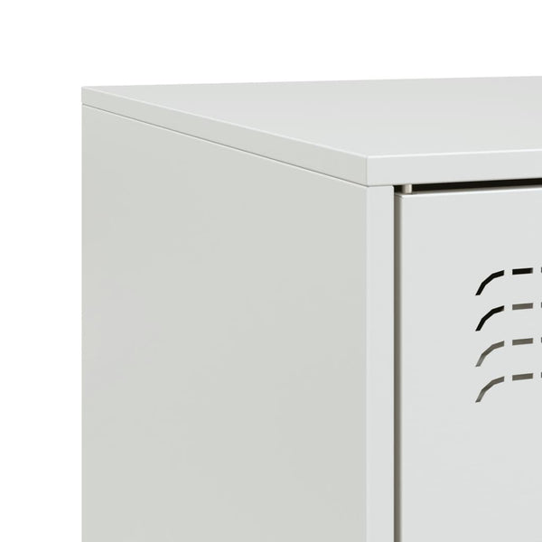 Weißes TV-Rack Theodotta 67x39x44cm (2 St., Stahl)