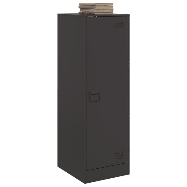 Schwarze Kommode Lessie 34,5x39x107cm (Stahl)