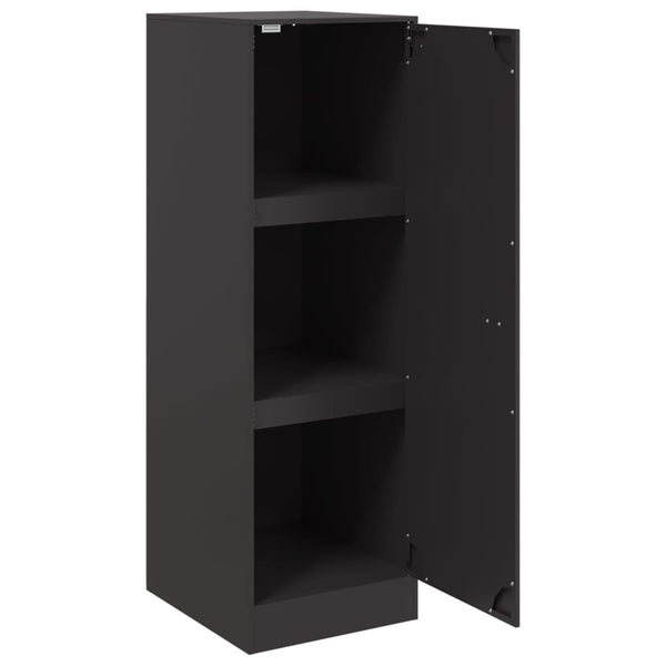 Schwarze Kommode Lessie 34,5x39x107cm (Stahl)