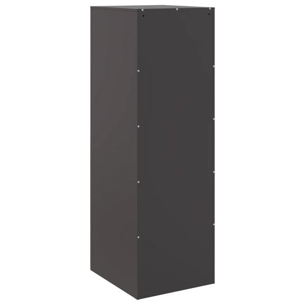 Schwarze Kommode Lessie 34,5x39x107cm (Stahl)