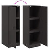 Schwarze Kommode Lessie 34,5x39x107cm (Stahl)