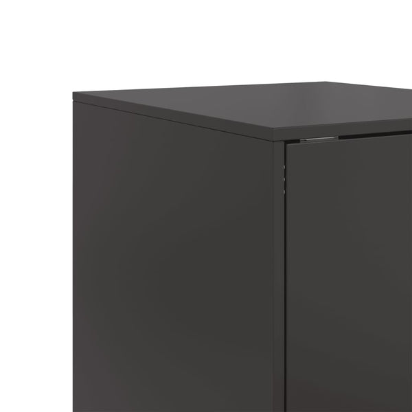 Schwarze Kommode Lessie 34,5x39x107cm (Stahl)