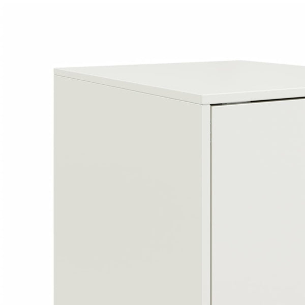 Weißes Sideboard Lessie 34,5x39x107cm (Stahl)