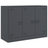 Anthrazitfarbenes Sideboard Togu 99x39x73cm (Stahl)