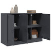Anthrazitfarbenes Sideboard Togu 99x39x73cm (Stahl)